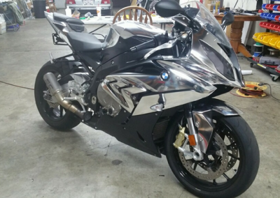 BMW R1000 Bike Chrome Wrap