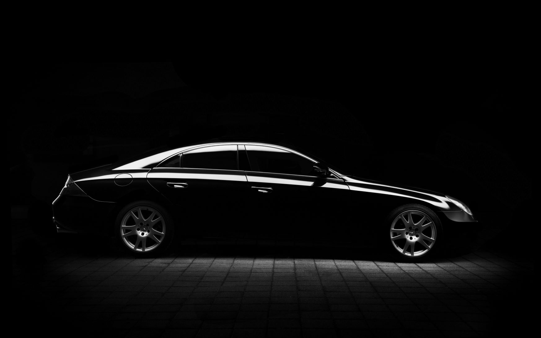 mercedes with tinted windows