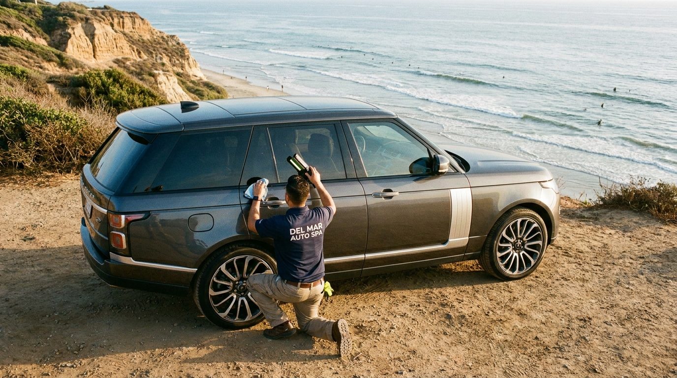 Del Mar window tinting and paint protection film service near the Del Mar coast and fairgrounds