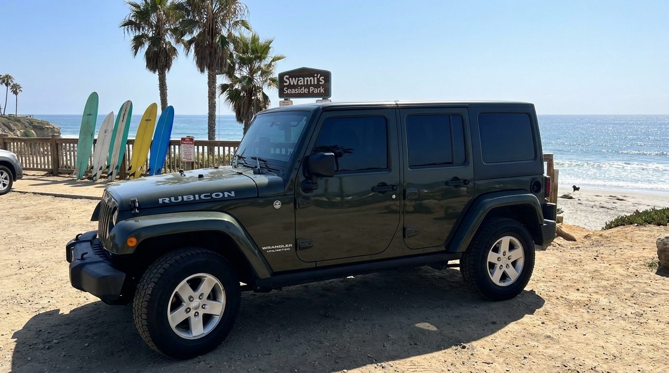 Encinitas window tinting and PPF for beach vehicles near Moonlight Beach and Swami's surf spot