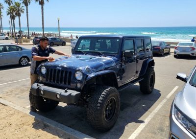 PPF applied to a Jeep Wrangler near Pacific Beach San Diego oceanfront